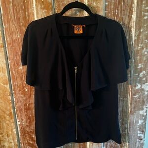 Black Tory Burch zipper top